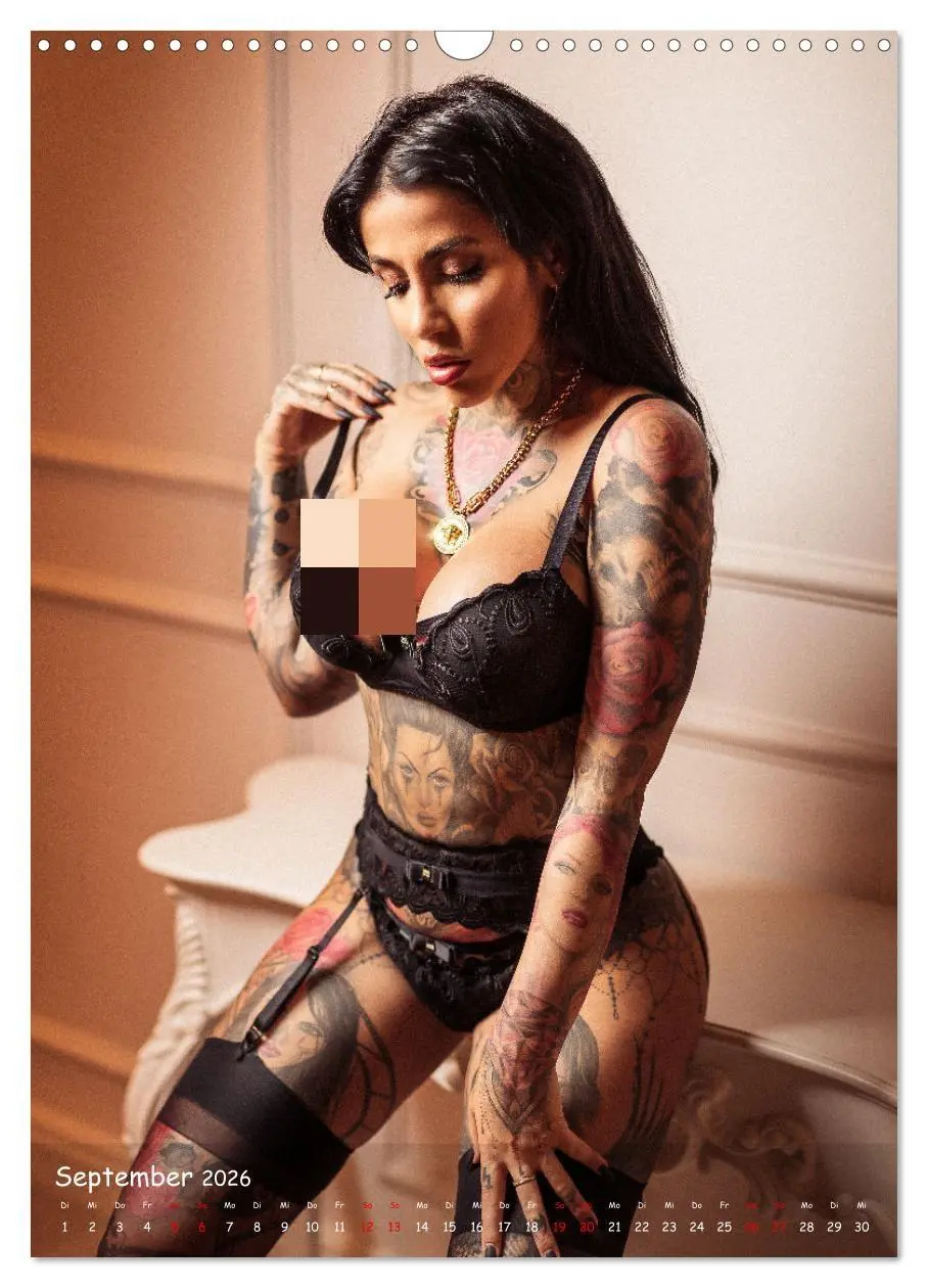 Bild: 9783516355130 | Jenny - Erotic Tattoo Girl (Wandkalender 2026 DIN A3 hoch),...