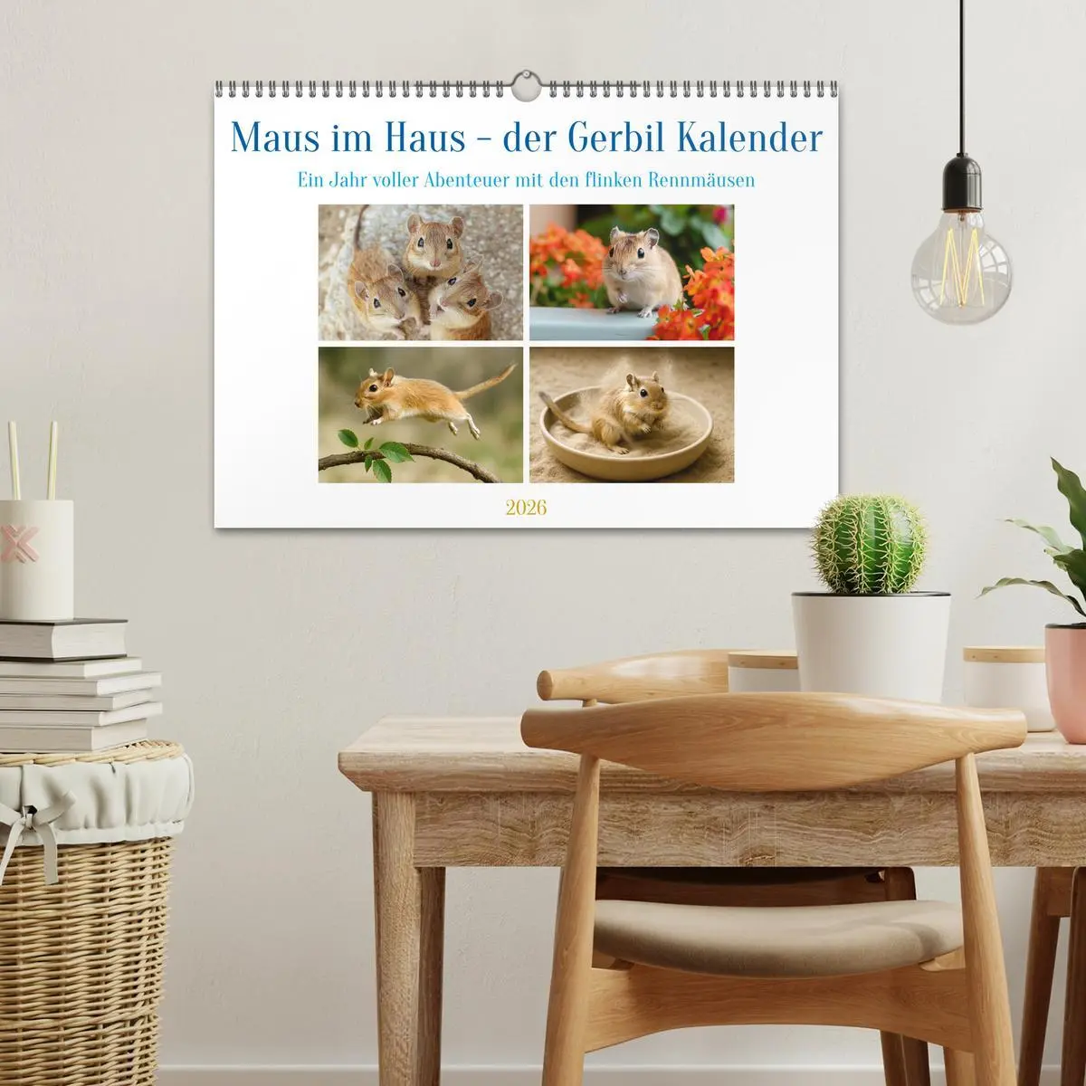 Bild: 9783516595130 | Maus im Haus - der Gerbil Kalender (Wandkalender 2026 DIN A3 quer),...