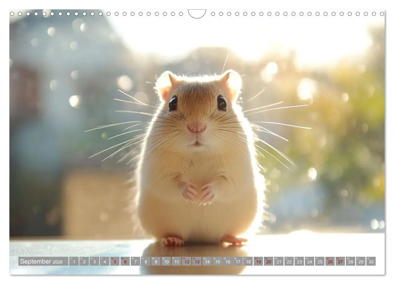 Bild: 9783516595130 | Maus im Haus - der Gerbil Kalender (Wandkalender 2026 DIN A3 quer),...
