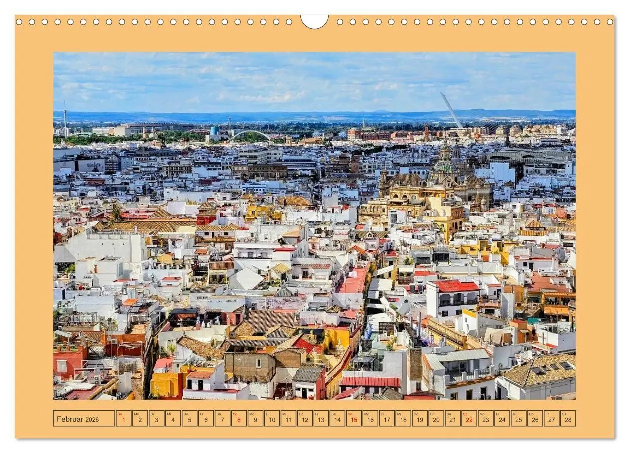 Bild: 9783516665130 | Ein Herz für Sevilla (Wandkalender 2026 DIN A3 quer), CALVENDO...