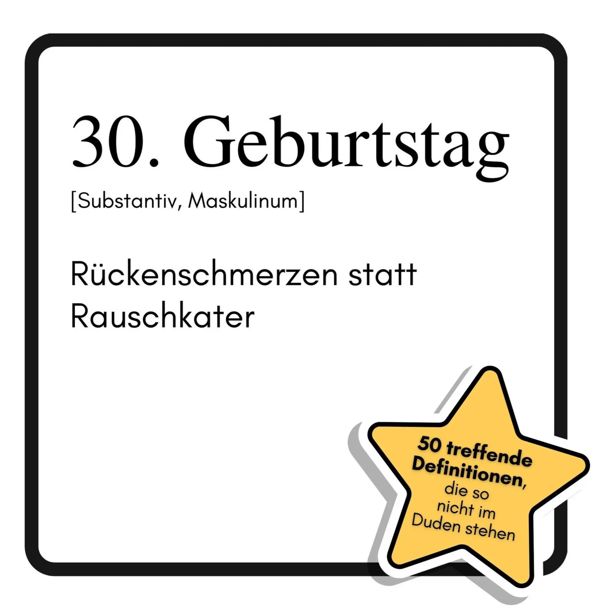 Cover: 9783695315130 | 30. Geburtstag | Rückenschmerzen statt Rauschkater | Noah Peters