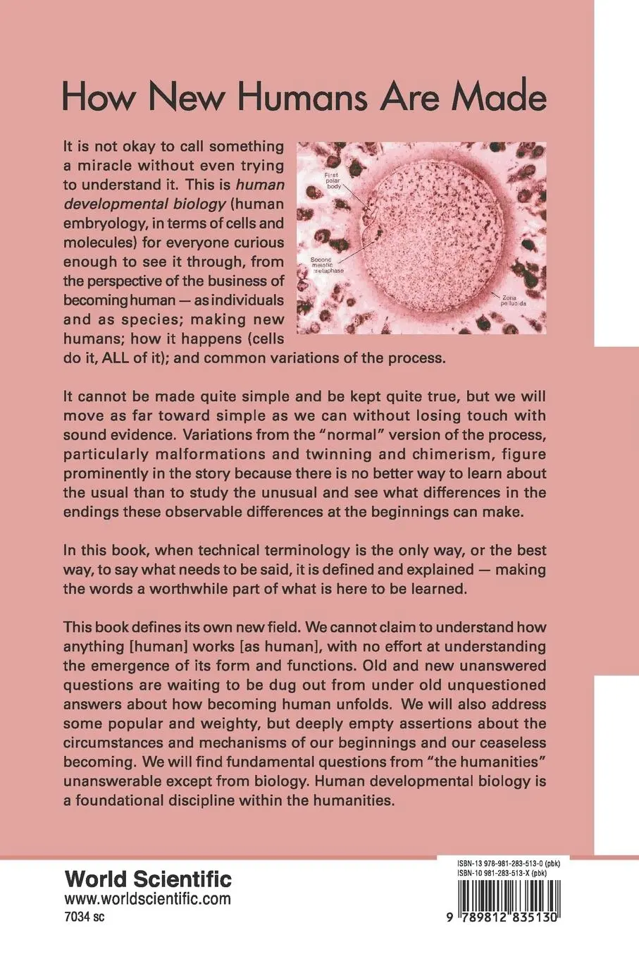 Rückseite: 9789812835130 | HOW NEW HUMANS ARE MADE | Charles E Boklage | Taschenbuch | Englisch