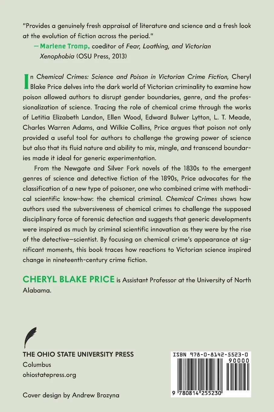 Rückseite: 9780814255230 | Chemical Crimes | Science and Poison in Victorian Crime Fiction | Buch