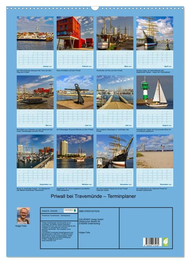Bild: 9783516275230 | Priwall bei Travemünde - Terminplaner (Wandkalender 2026 DIN A2...