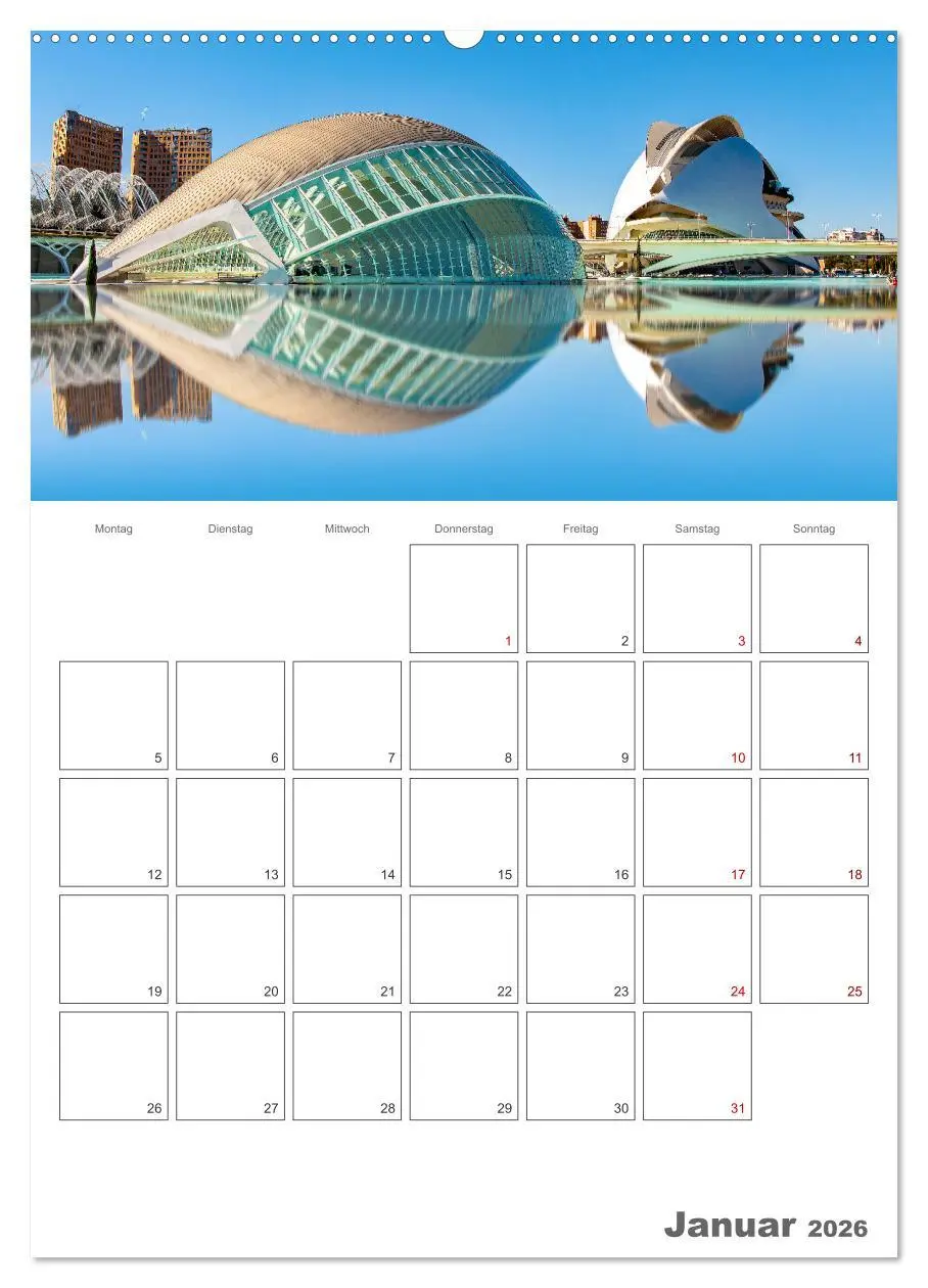Bild: 9783516345230 | Valencia - Reiseplaner (Wandkalender 2026 DIN A2 hoch), CALVENDO...