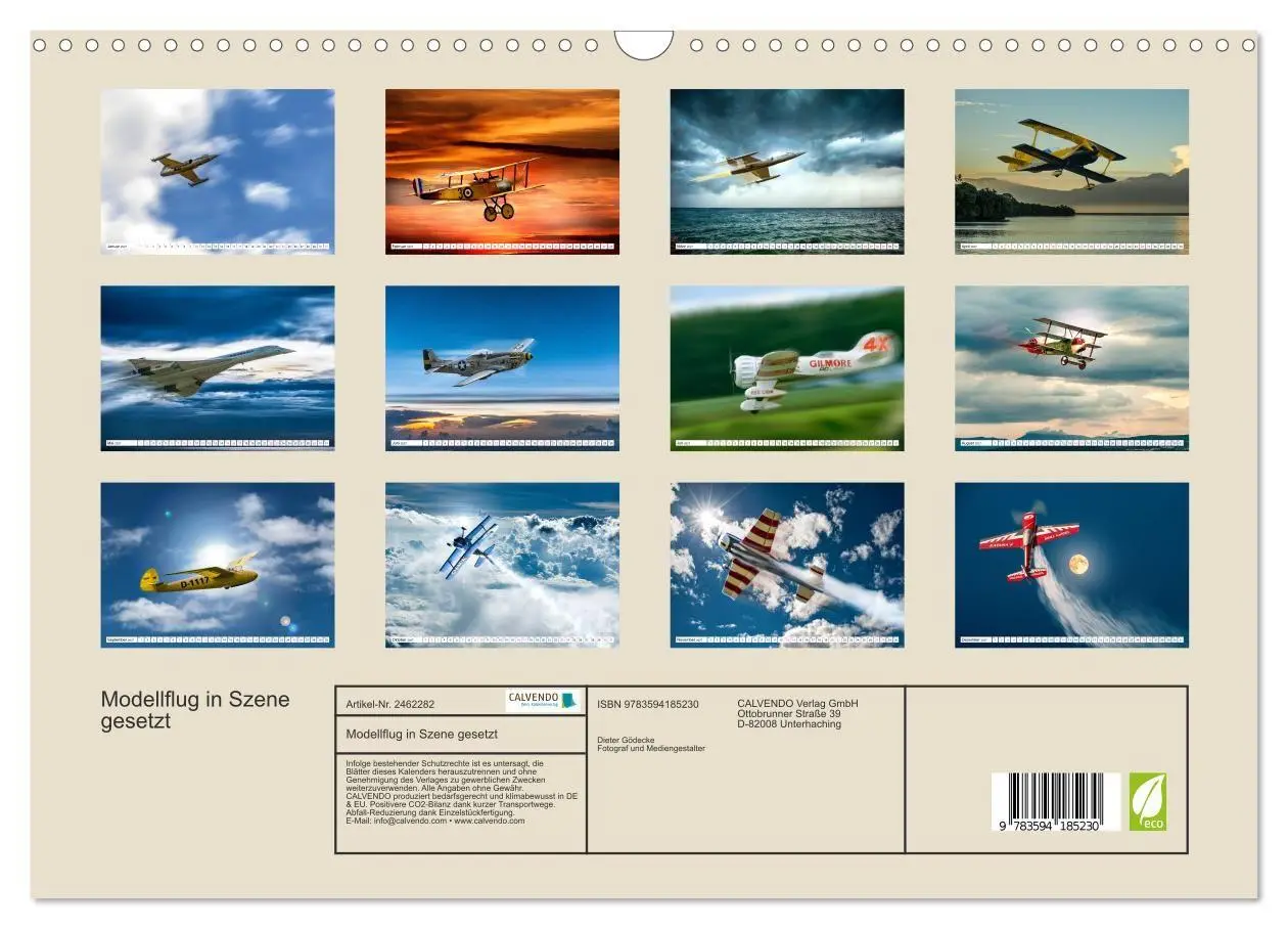Bild: 9783594185230 | Modellflug in Szene gesetzt (Wandkalender 2027 DIN A3 quer),...