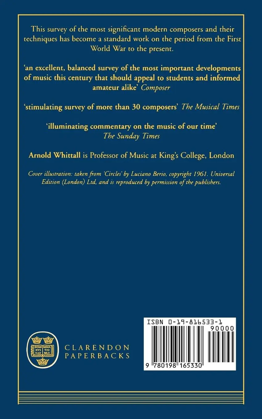 Rückseite: 9780198165330 | Music Since the First World War | Arnold Whittall | Taschenbuch | 1994