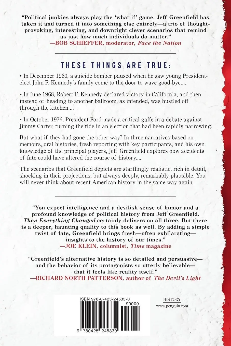 Rückseite: 9780425245330 | Then Everything Changed | Jeff Greenfield | Taschenbuch | Englisch
