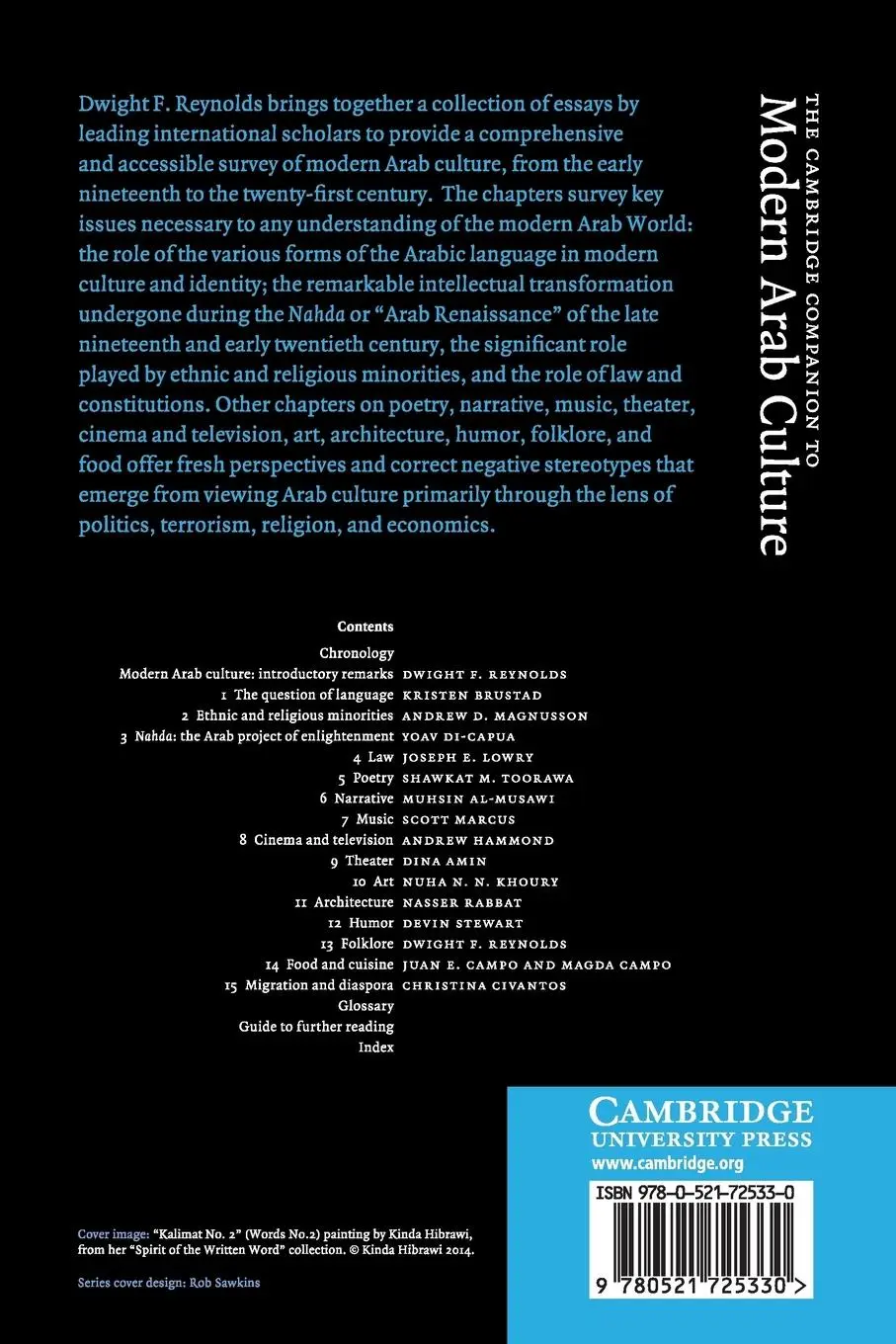 Rückseite: 9780521725330 | The Cambridge Companion to Modern Arab Culture | Dwight F. Reynolds
