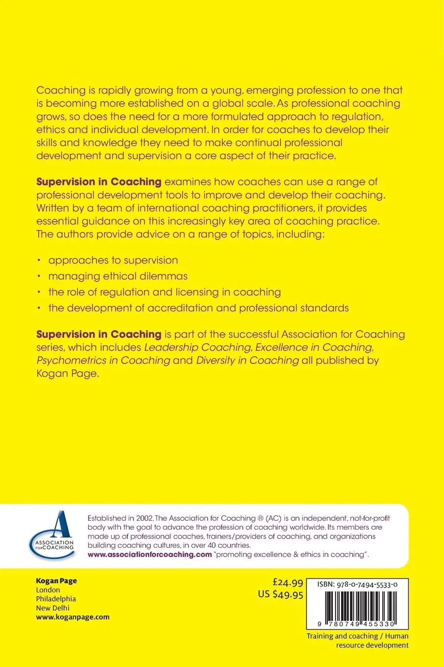Rückseite: 9780749455330 | Supervision in Coaching | Jonathan Passmore | Taschenbuch | Englisch