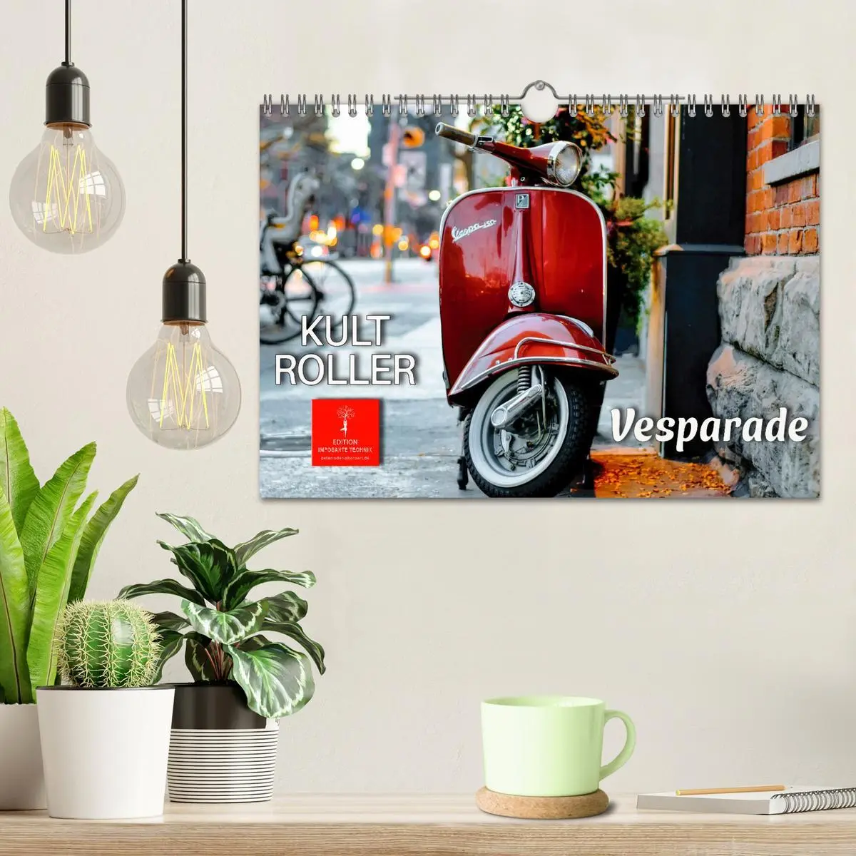Bild: 9783457555330 | Kult Roller - Vesparade (Wandkalender 2026 DIN A4 quer), CALVENDO...