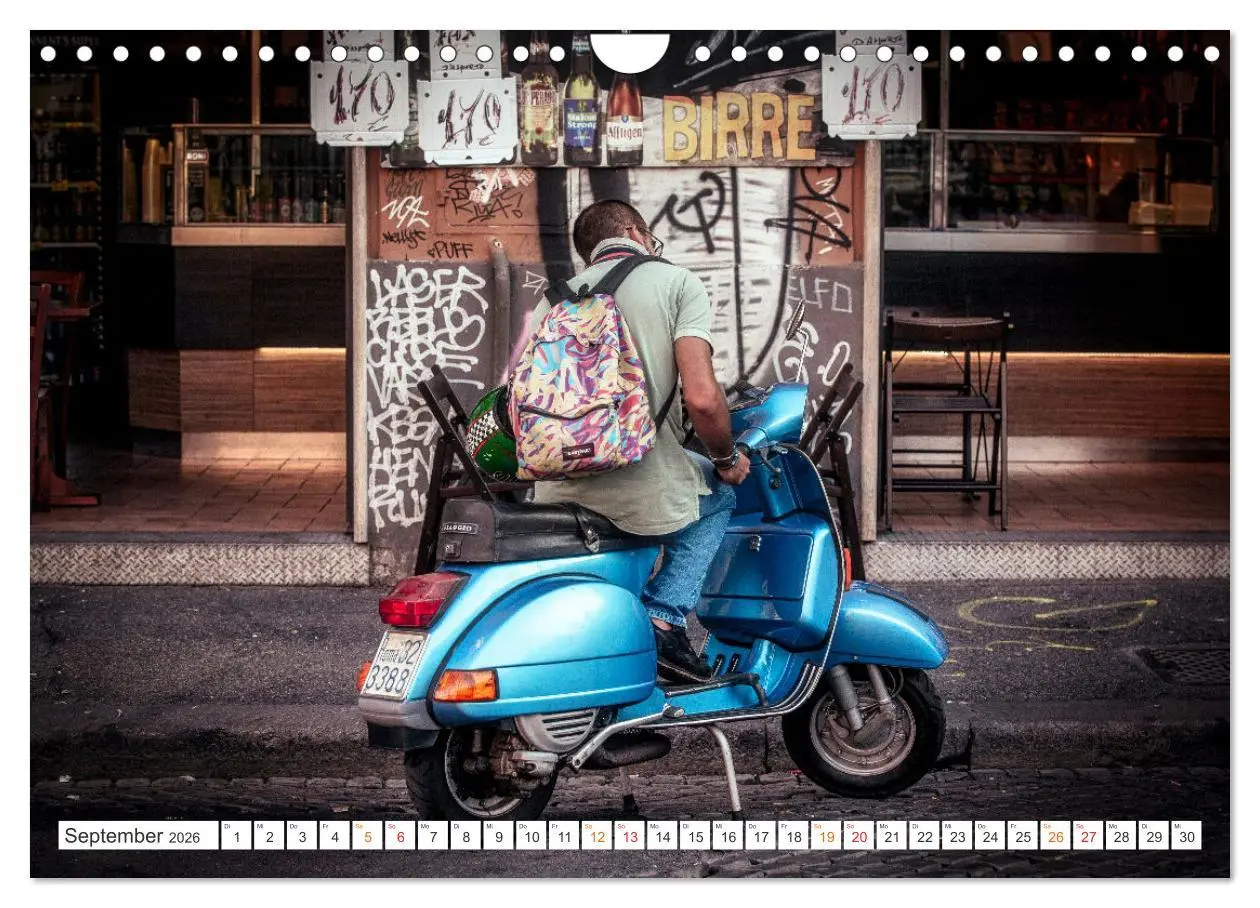 Bild: 9783457555330 | Kult Roller - Vesparade (Wandkalender 2026 DIN A4 quer), CALVENDO...