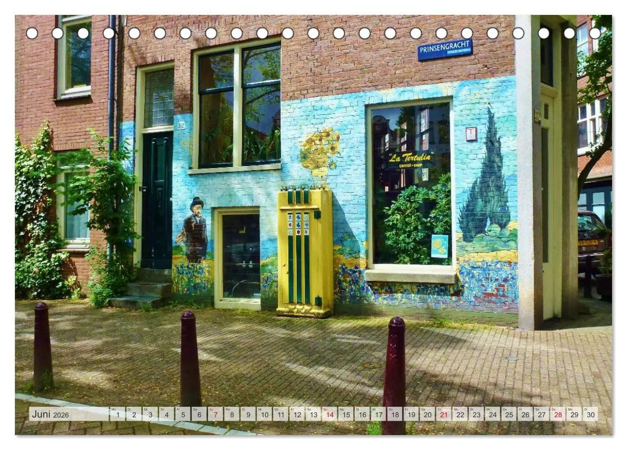 Bild: 9783516195330 | Amsterdam (Tischkalender 2026 DIN A5 quer), CALVENDO Monatskalender