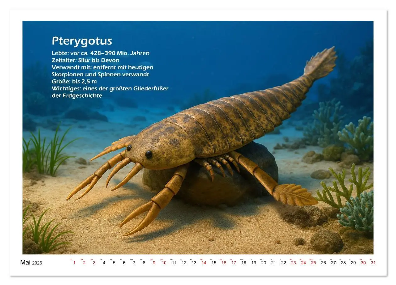 Bild: 9783516645330 | Urige Meerestiere prähistorisch und seltsam (Wandkalender 2026 DIN...