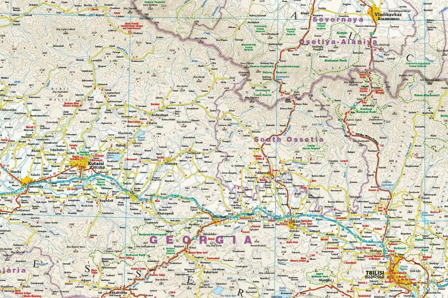 Bild: 9783831775330 | Reise Know-How Landkarte Kaukasus Caucasus (1:650.000) | (Land-)Karte