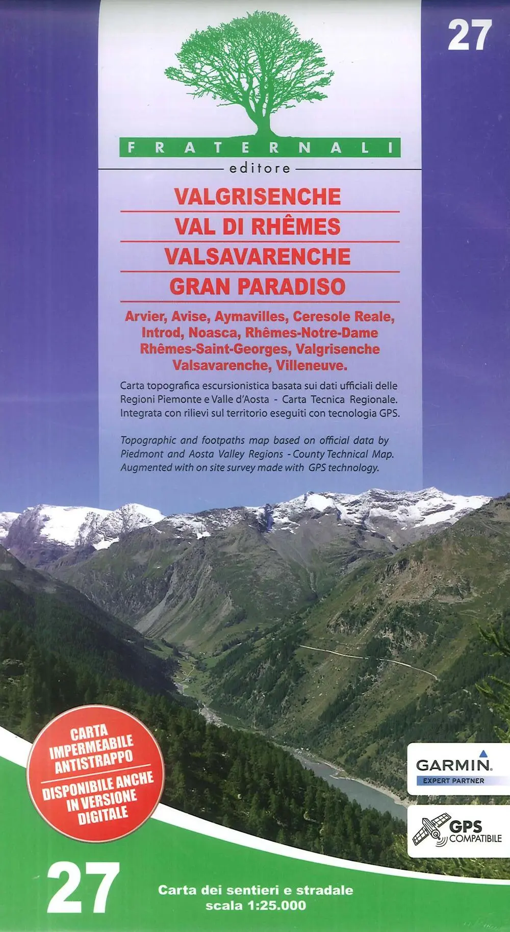 Cover: 9788897465430 | Carta n. 27. Valgrisenche, Val di Rhêmes, Valsavaranche, Gran...