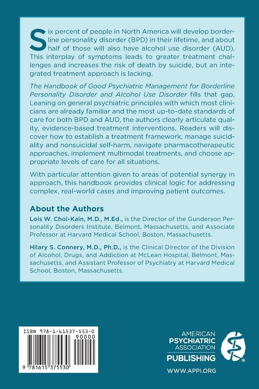 Rückseite: 9781615375530 | Handbook of Good Psychiatric Management for Borderline Personality...