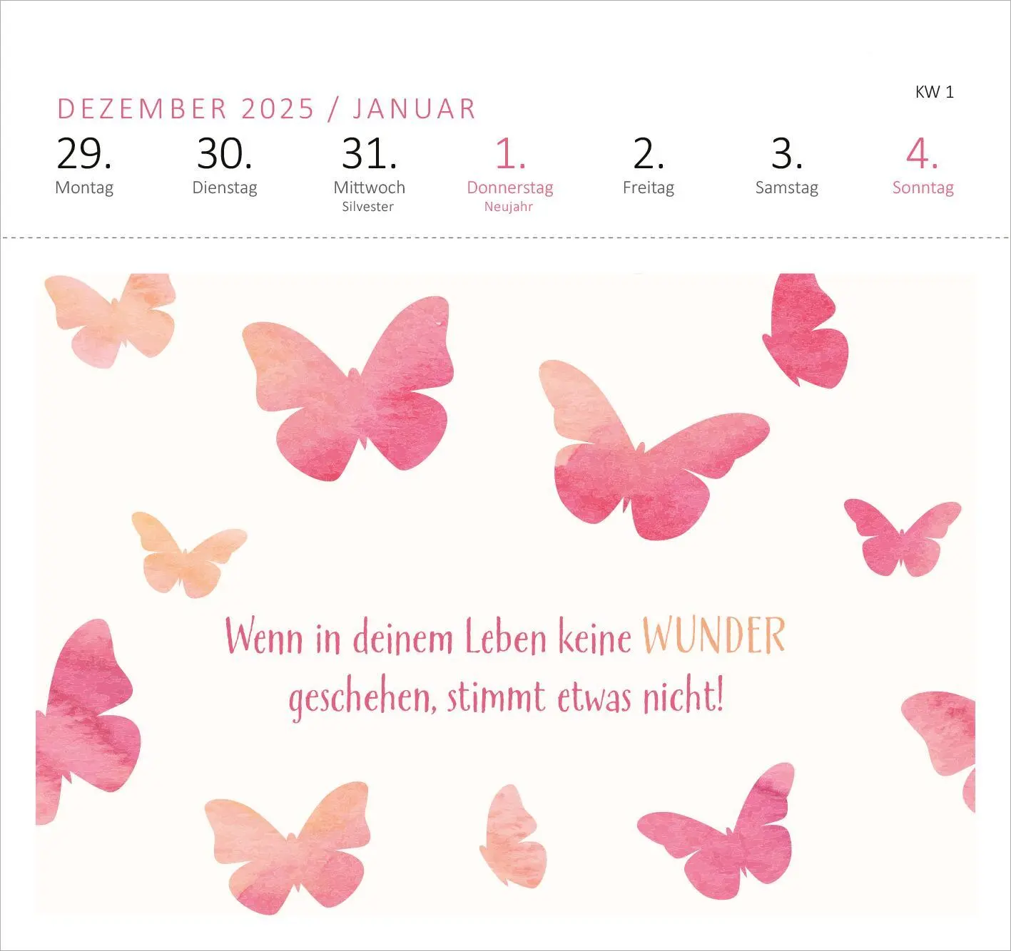 Bild: 4014489135630 | Postkartenkalender Glücksmantras 2026 | Kalender | Spiralaufsteller