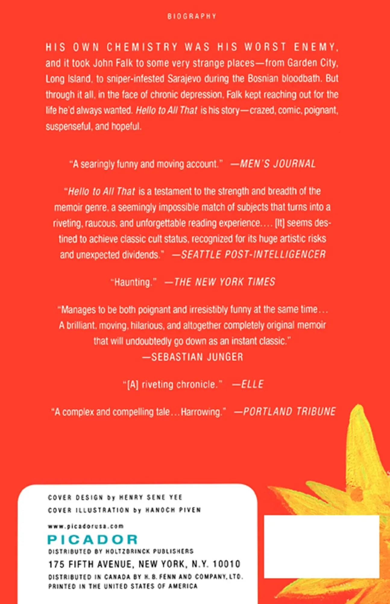 Rückseite: 9780312425630 | Hello to All That | A Memoir of Zoloft, War, and Peace | John Falk