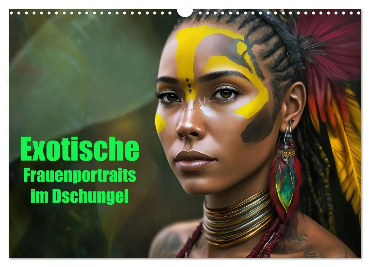 Cover: 9783457525630 | Exotische Frauenportraits im Dschungel (Wandkalender 2026 DIN A3...