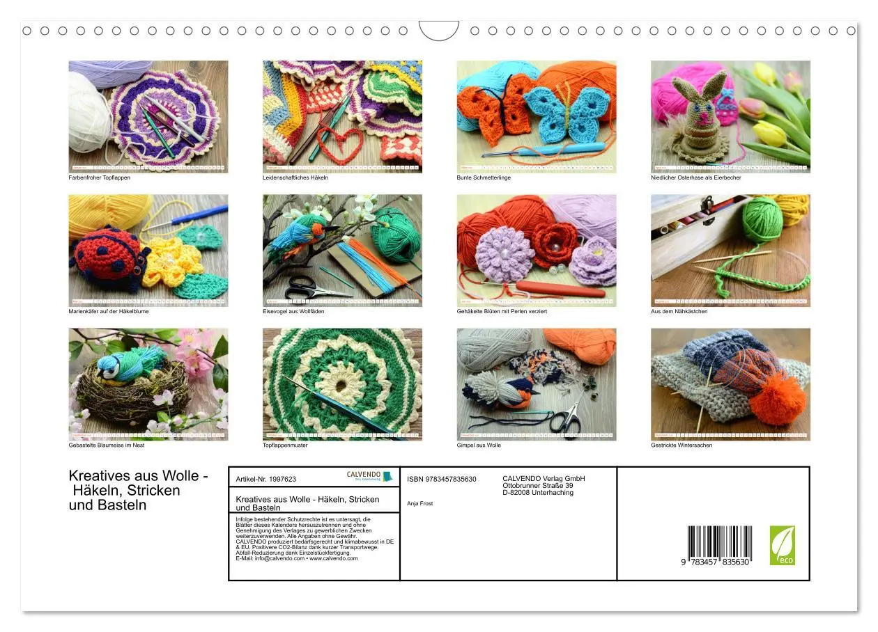 Bild: 9783457835630 | Kreatives aus Wolle - Häkeln, Stricken und Basteln (Wandkalender...