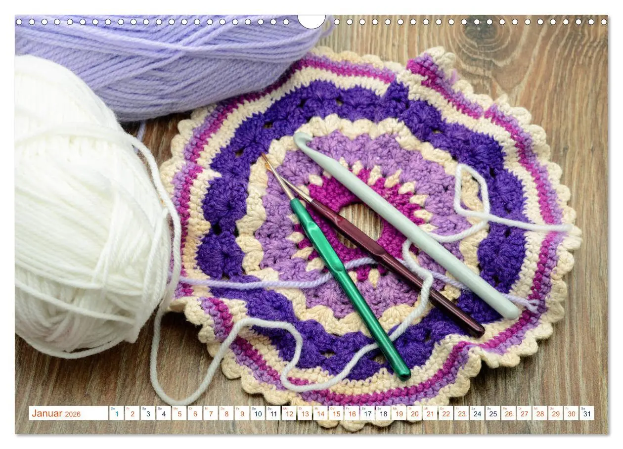 Bild: 9783457835630 | Kreatives aus Wolle - Häkeln, Stricken und Basteln (Wandkalender...