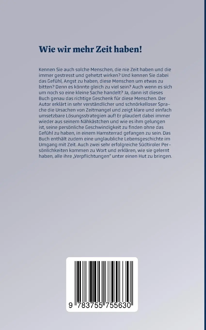 Rückseite: 9783755755630 | Lebst du schon oder hast du noch keine Zeit? | Gerold Thaler | Buch