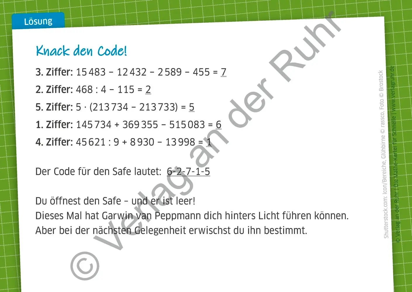 Bild: 9783834645630 | Die Mathe-Kartei für Schnelle | Redaktionsteam Verlag an der Ruhr