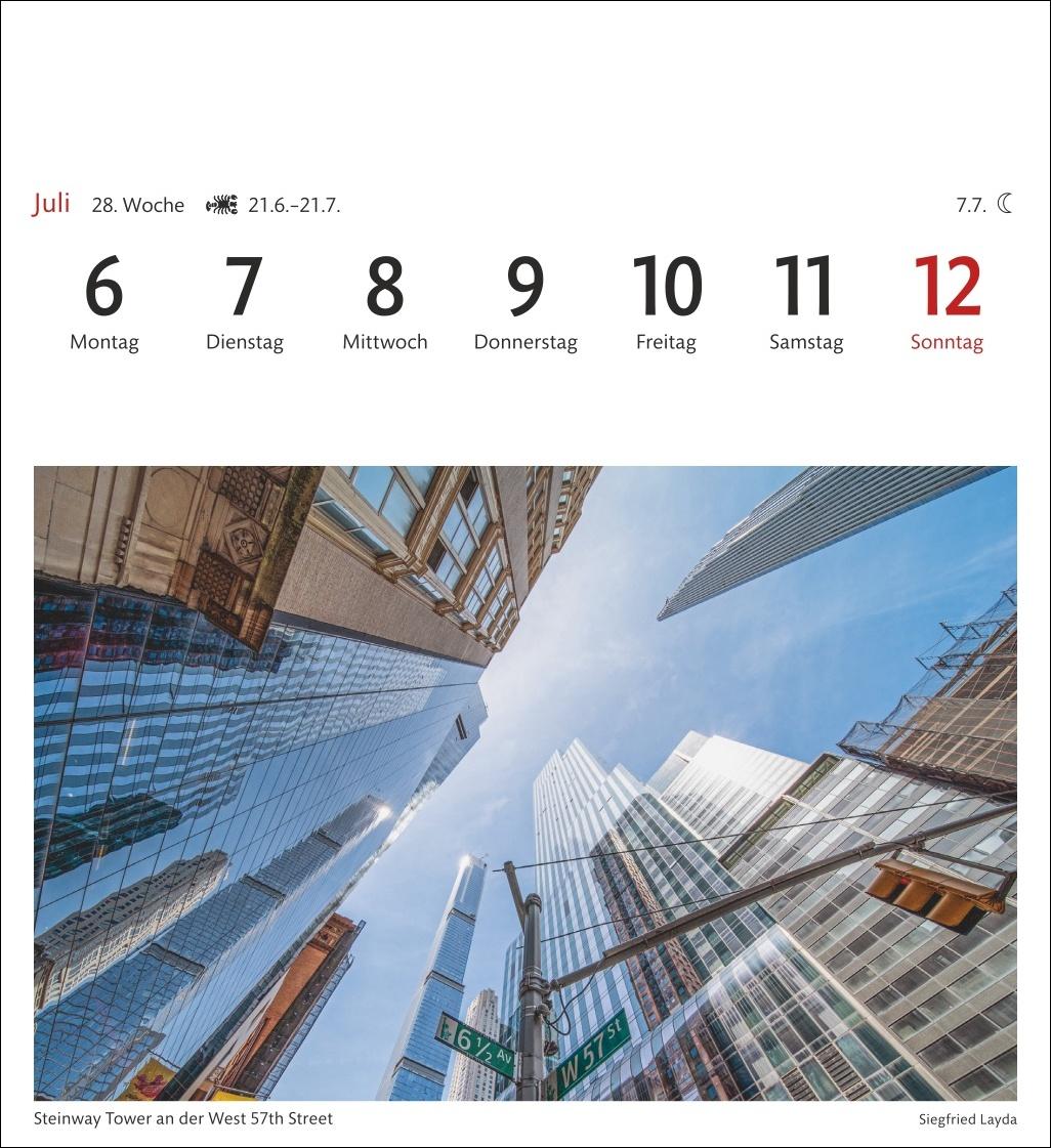 Bild: 9783840035630 | New York Sehnsuchtskalender 2026 - Wochenkalender mit 53 Postkarten