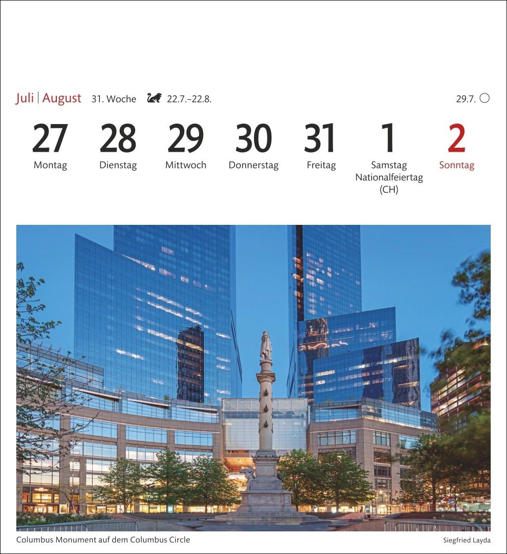 Bild: 9783840035630 | New York Sehnsuchtskalender 2026 - Wochenkalender mit 53 Postkarten