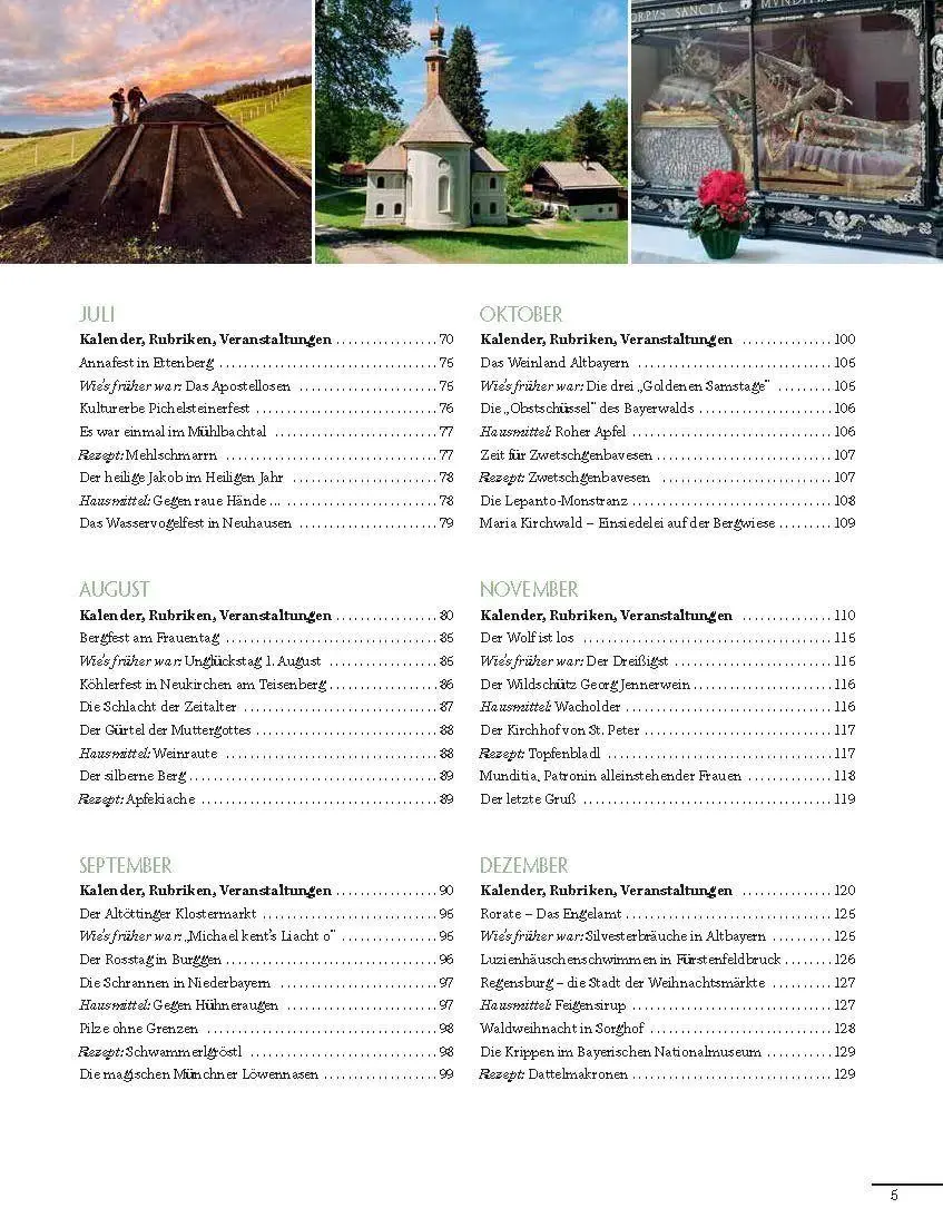 Bild: 9783892515630 | Altbayerischer Festtags- und Brauchtumskalender 2027 | Taschenbuch