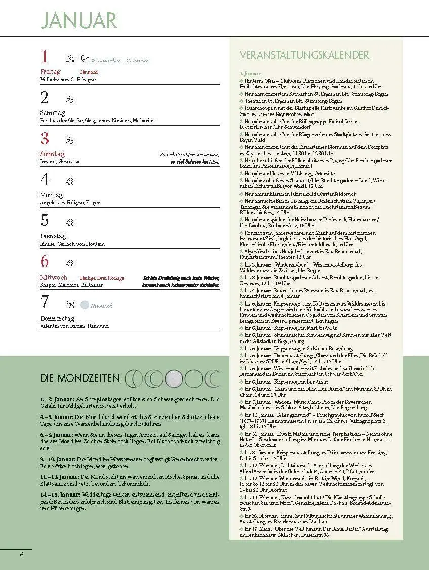 Bild: 9783892515630 | Altbayerischer Festtags- und Brauchtumskalender 2027 | Taschenbuch