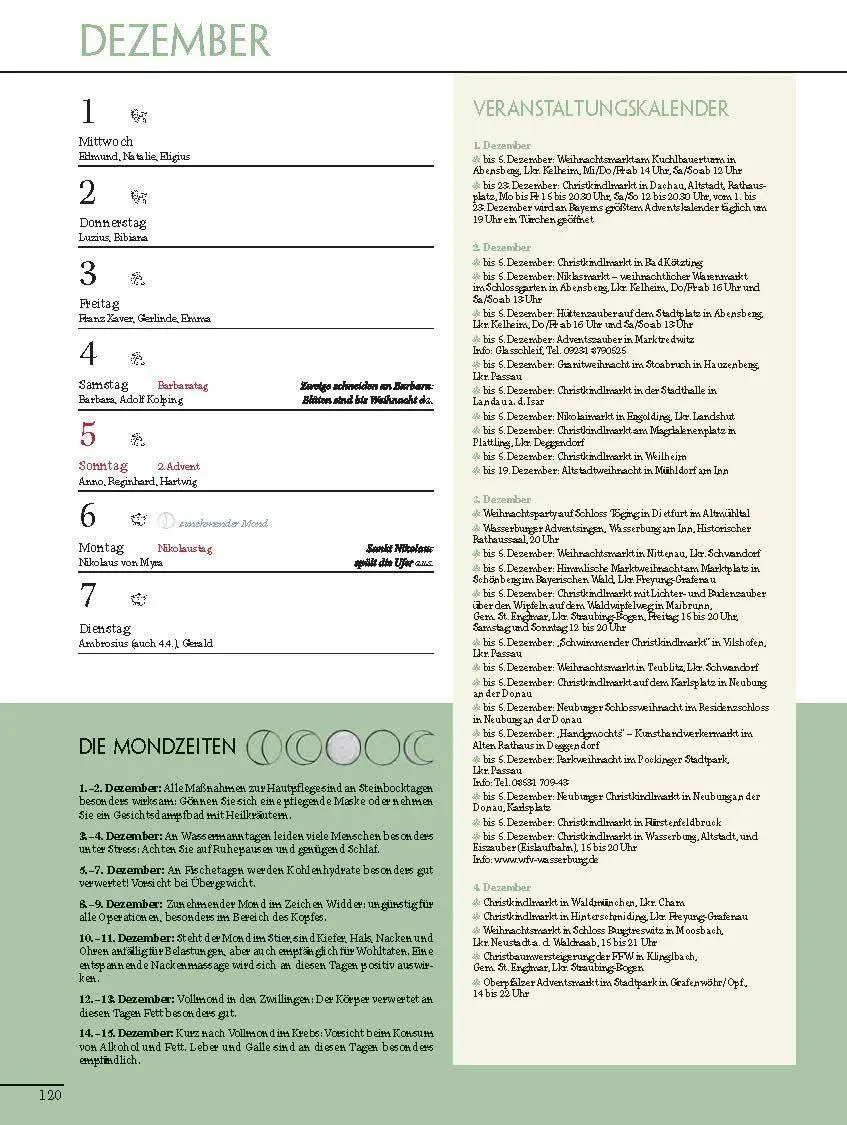Bild: 9783892515630 | Altbayerischer Festtags- und Brauchtumskalender 2027 | Taschenbuch
