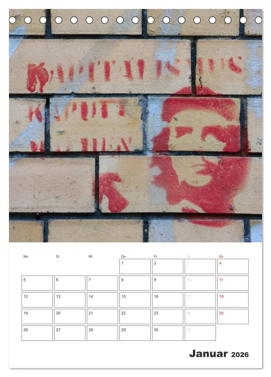 Bild: 9783516465730 | STENCIL ART 2026 - Schablonen Graffiti an Häuserfassaden / Planer...