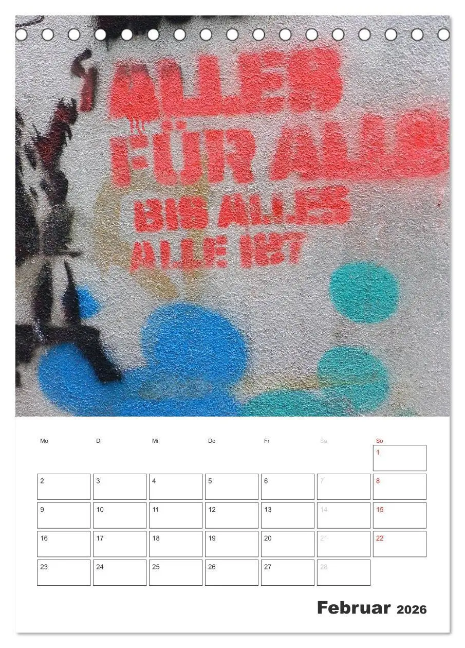Bild: 9783516465730 | STENCIL ART 2026 - Schablonen Graffiti an Häuserfassaden / Planer...