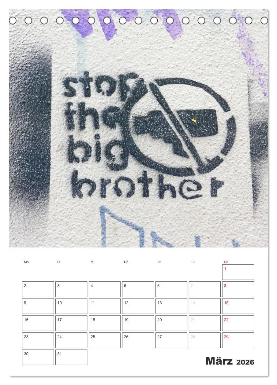 Bild: 9783516465730 | STENCIL ART 2026 - Schablonen Graffiti an Häuserfassaden / Planer...