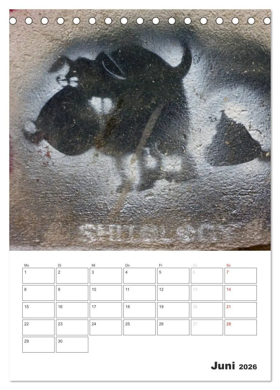 Bild: 9783516465730 | STENCIL ART 2026 - Schablonen Graffiti an Häuserfassaden / Planer...