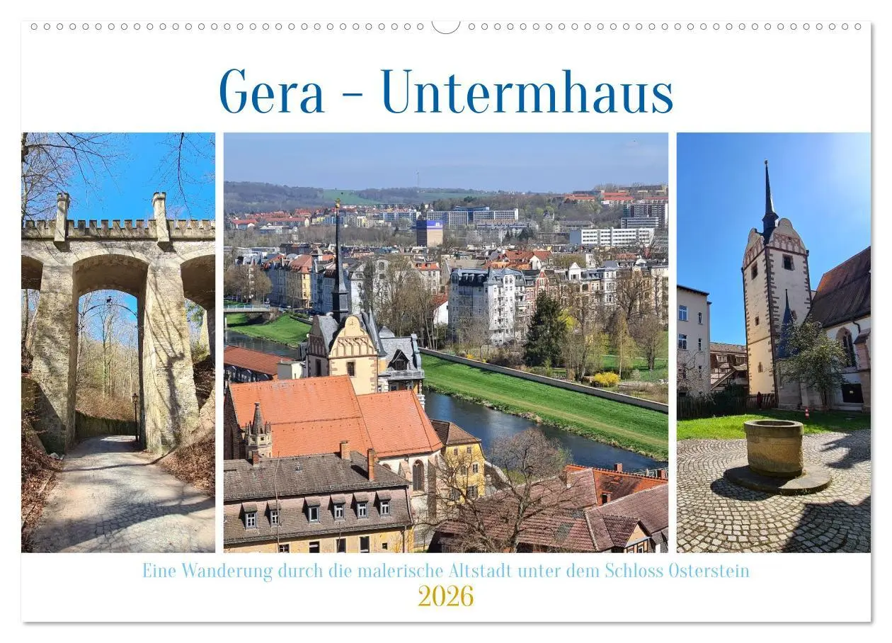 Cover: 9783516605730 | Gera - Untermhaus (Wandkalender 2026 DIN A2 quer), CALVENDO...