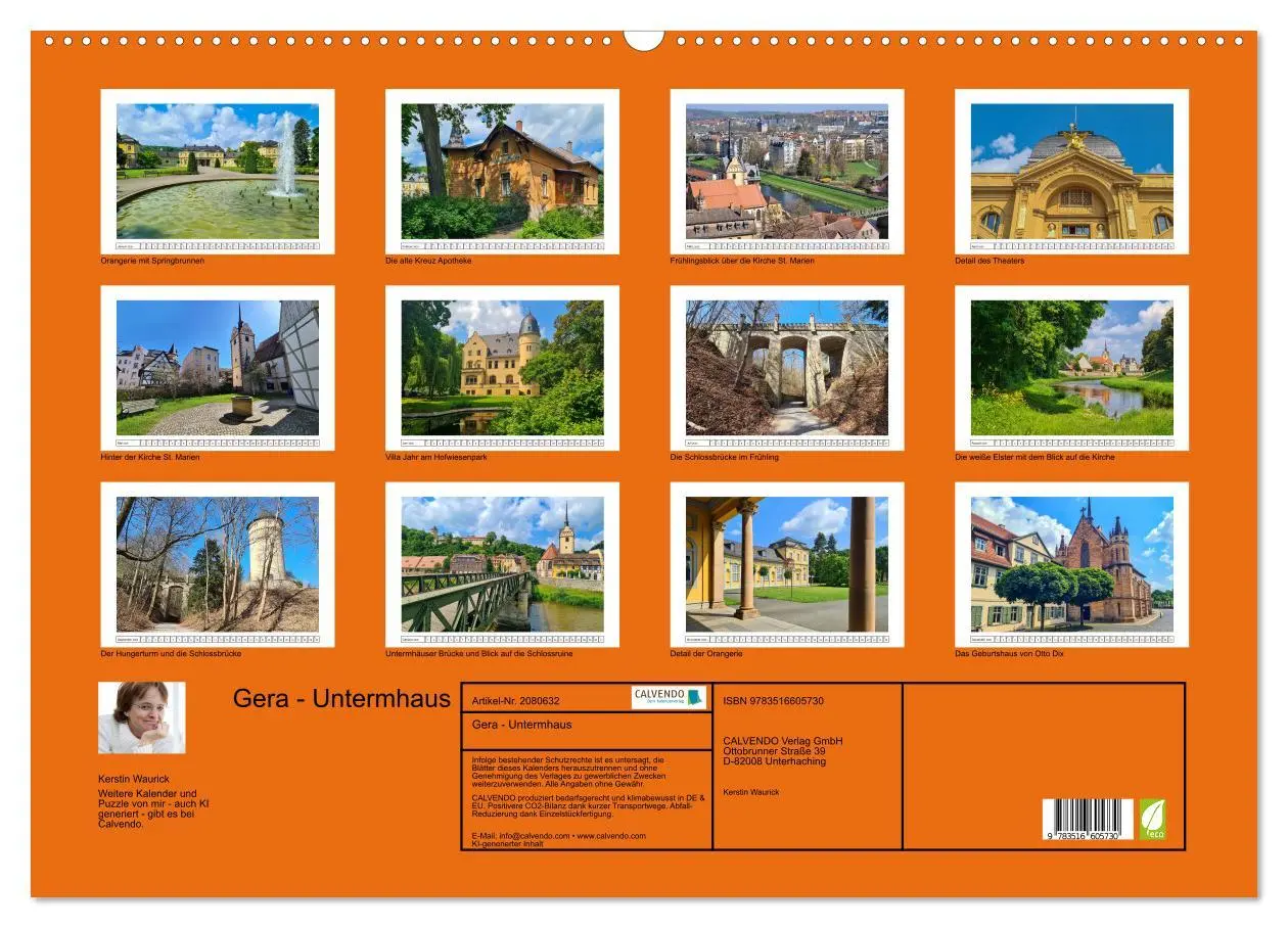 Bild: 9783516605730 | Gera - Untermhaus (Wandkalender 2026 DIN A2 quer), CALVENDO...