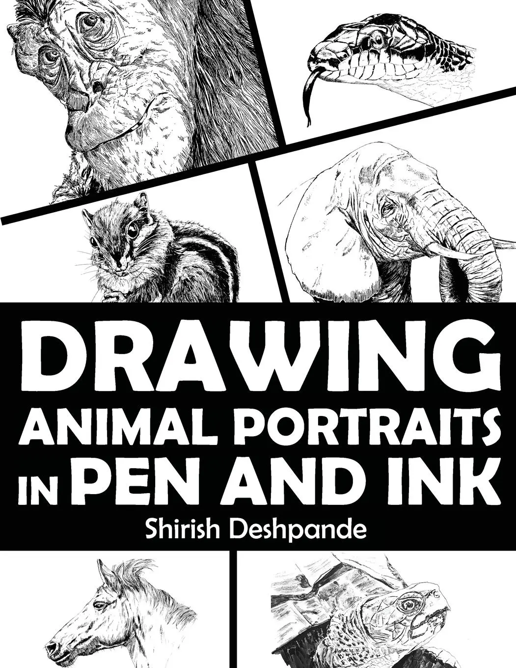 Cover: 9788195735730 | Drawing Animal Portraits in Pen and Ink | Shirish Deshpande | Buch