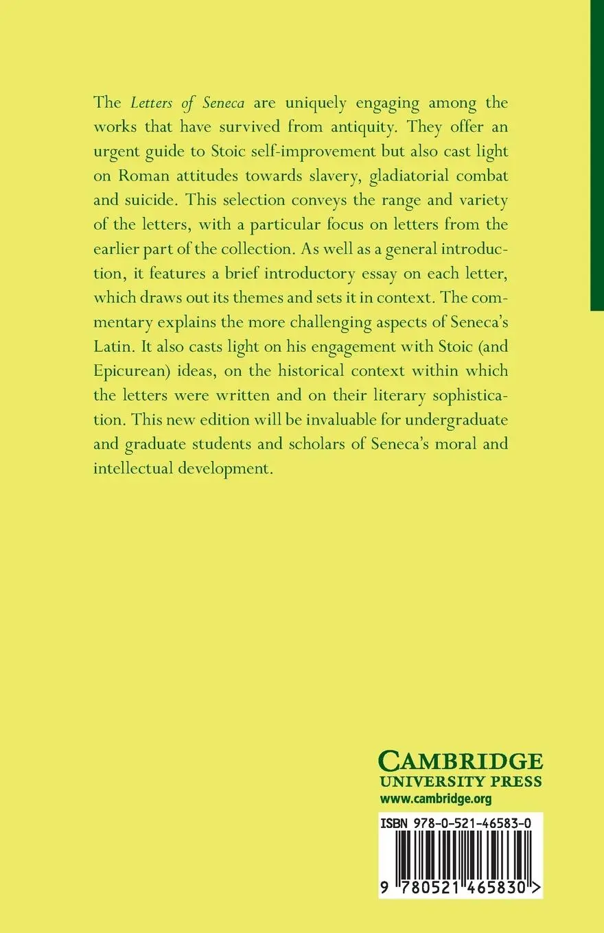 Rückseite: 9780521465830 | Seneca | Selected Letters | Seneca | Taschenbuch | Englisch | 2019