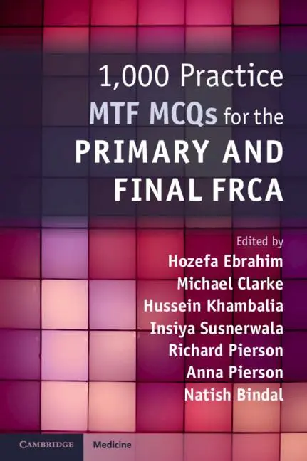 Cover: 9781108465830 | 1,000 Practice MTF MCQs for the Primary and Final FRCA | Taschenbuch