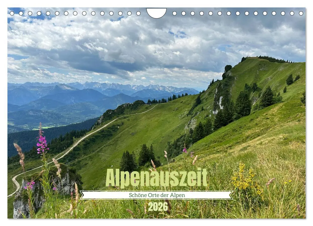 Cover: 9783457365830 | Alpenauszeit - Schöne Orte der Alpen (Wandkalender 2026 DIN A4...