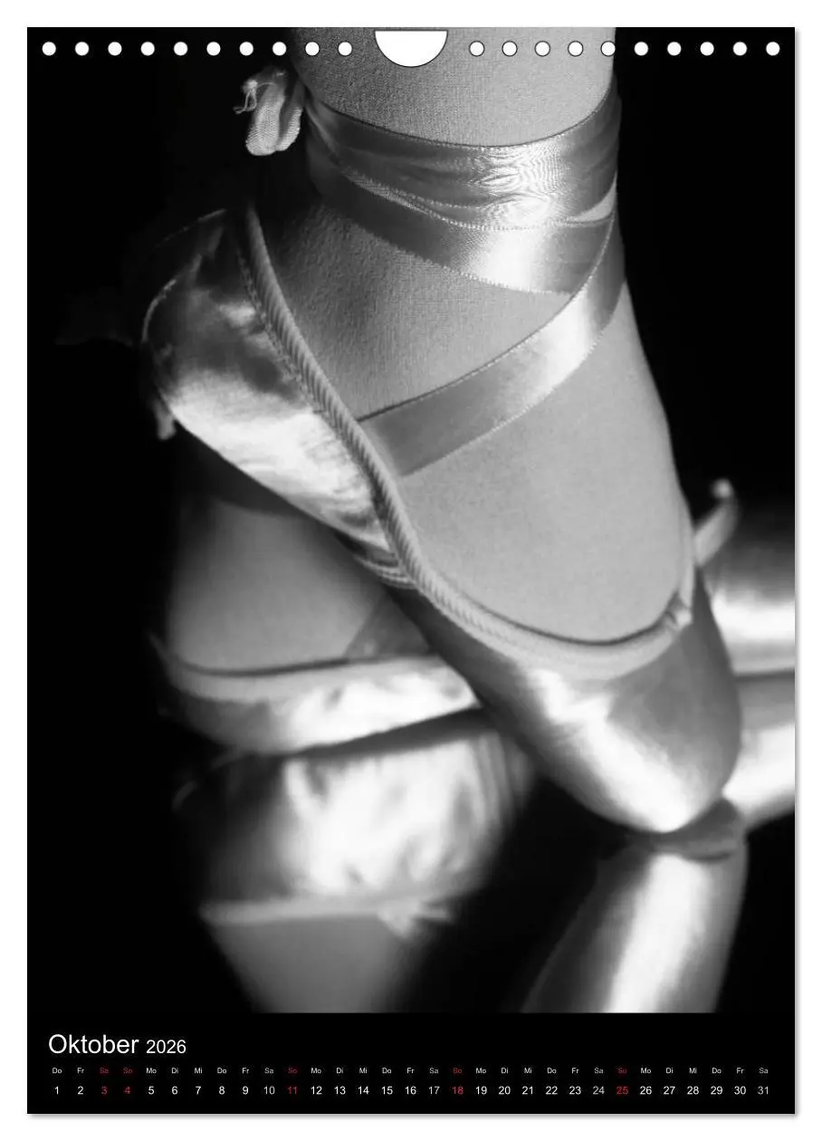 Bild: 9783516455830 | Ballett in Schwarzweiss (Wandkalender 2026 DIN A4 hoch), CALVENDO...