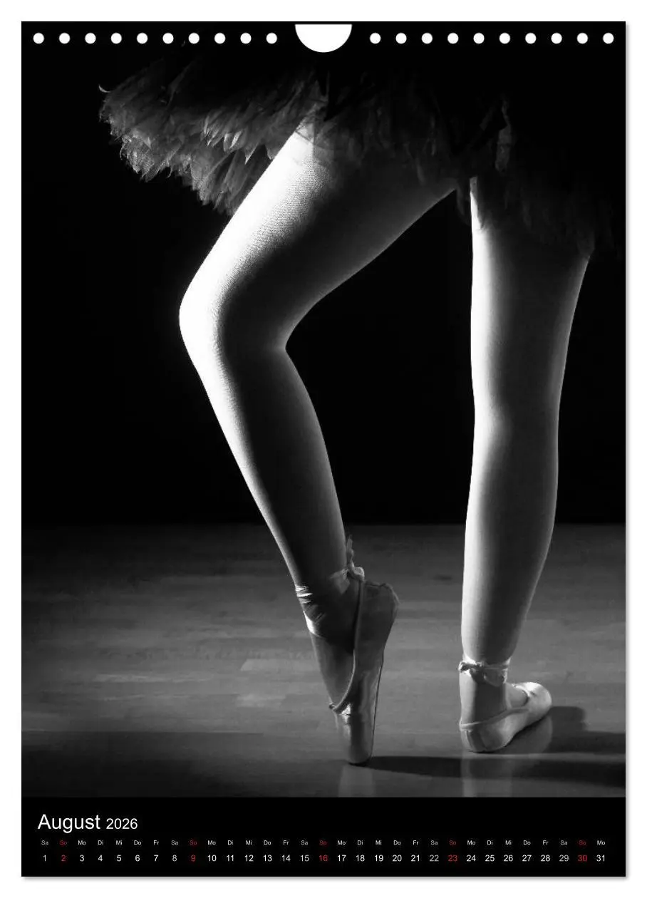 Bild: 9783516455830 | Ballett in Schwarzweiss (Wandkalender 2026 DIN A4 hoch), CALVENDO...