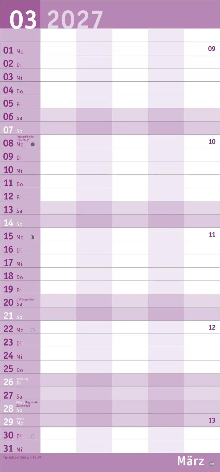 Bild: 9783756415830 | Basic Familienplaner 2027 | Heye | Kalender | Basic Planer Heye | 2027