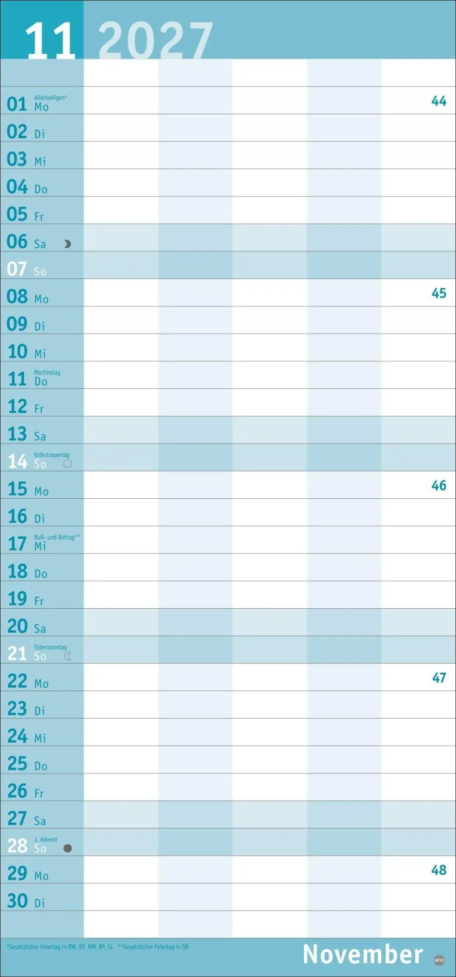 Bild: 9783756415830 | Basic Familienplaner 2027 | Heye | Kalender | Basic Planer Heye | 2027