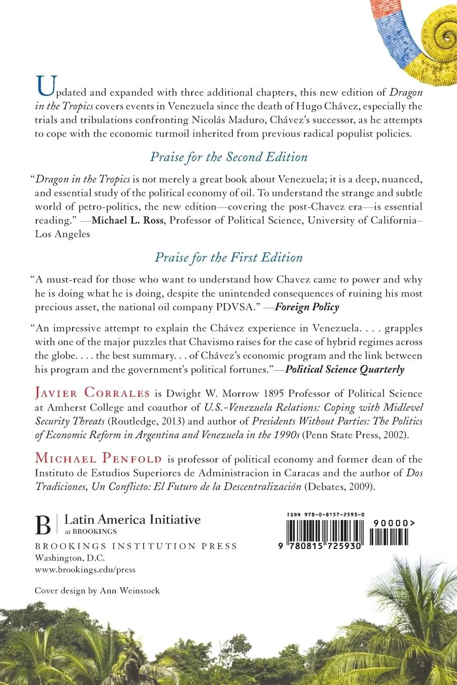 Rückseite: 9780815725930 | Dragon in the Tropics | Venezuela and the Legacy of Hugo Chavez | Buch