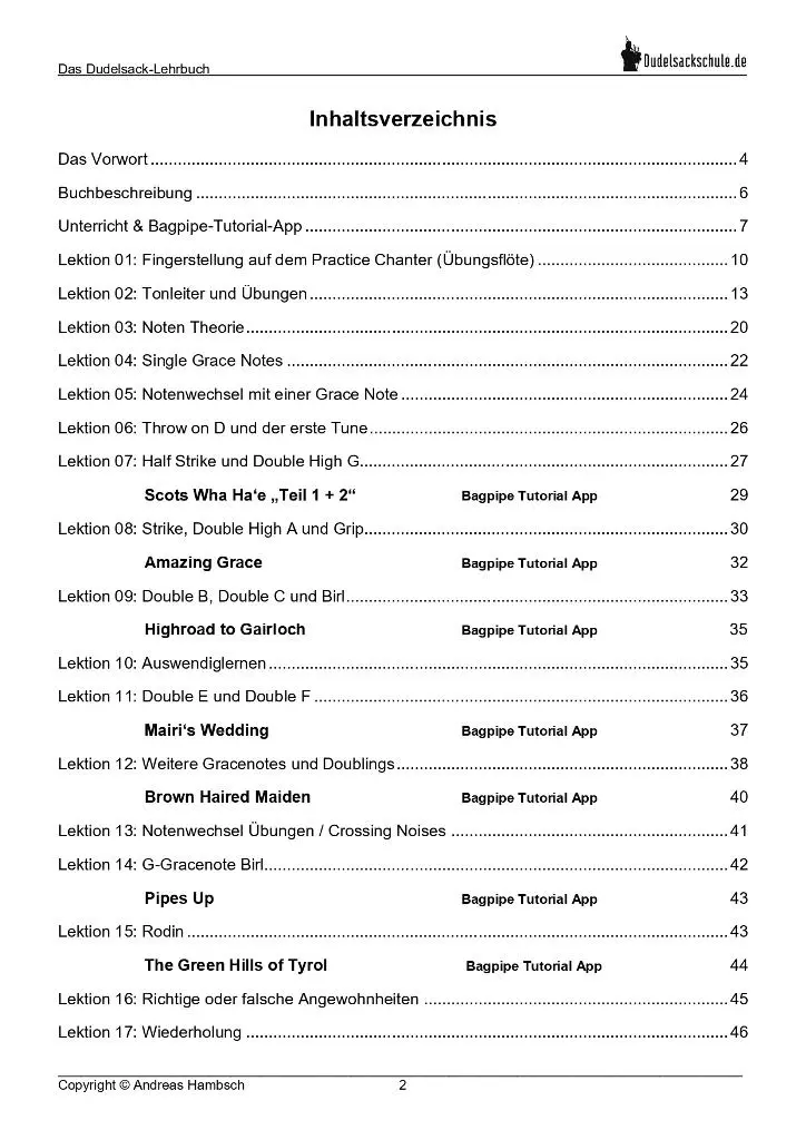 Bild: 9783000485930 | Das Dudelsack-Lehrbuch inkl. App-Kooperation | Andreas Hambsch | Buch
