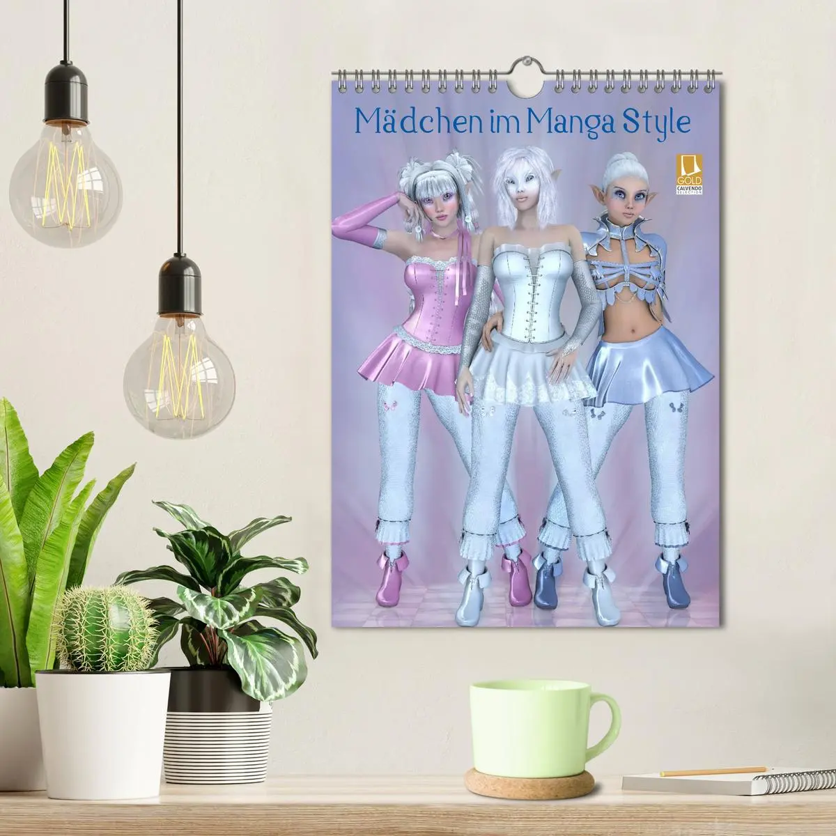 Bild: 9783516445930 | Mädchen im Manga Style (Wandkalender 2026 DIN A4 hoch), CALVENDO...